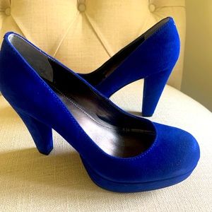 COPY - 🎉SALE🎉Blue suede heels! Worn once